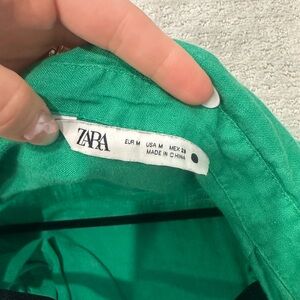 Zara Vibrant Green Blouse
